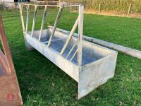 7' 8'' GALVANISED FEED BARRIER TROUGH - 9