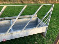 7' 8'' GALVANISED FEED BARRIER TROUGH - 10