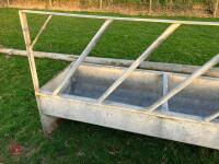 7' 8'' GALVANISED FEED BARRIER TROUGH - 11