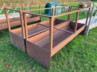 2 X 8' 3'' FREESTANDING FEED BARRIERS - 4