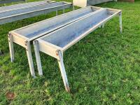 2 X IAE 2.4M CATTLE FEED TROUGHS (1) - 2