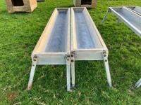 2 X IAE 2.4M CATTLE FEED TROUGHS (1) - 4