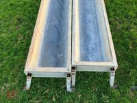 2 X IAE 2.4M CATTLE FEED TROUGHS (1) - 6