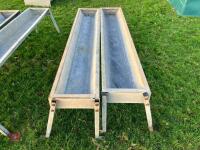 2 X IAE 2.4M CATTLE FEED TROUGHS (1) - 8