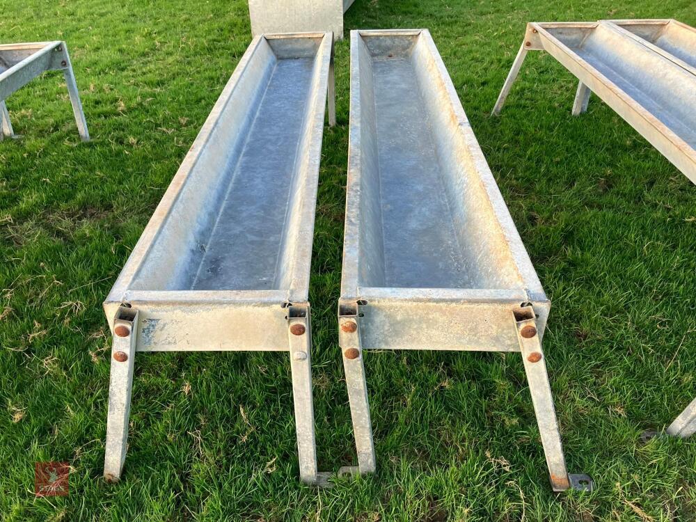 2 X IAE 2.4M CATTLE FEED TROUGHS (2)