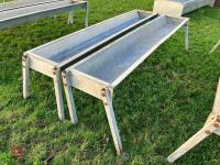 2 X IAE 2.4M CATTLE FEED TROUGHS (2) - 2