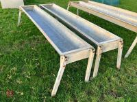 2 X IAE 2.4M CATTLE FEED TROUGHS (2) - 3