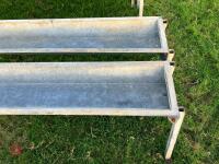 2 X IAE 2.4M CATTLE FEED TROUGHS (2) - 5