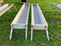 2 X IAE 2.4M CATTLE FEED TROUGHS (2) - 9