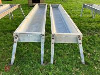 2 X IAE 2.4M CATTLE FEED TROUGHS (2) - 10