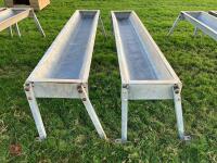 2 X IAE 2.4M CATTLE FEED TROUGHS (3)