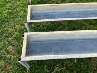 2 X IAE 2.4M CATTLE FEED TROUGHS (3) - 8