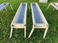 2 X IAE 2.4M CATTLE FEED TROUGHS (3) - 9