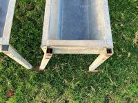 2 X IAE 2.4M CATTLE FEED TROUGHS (3) - 10