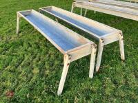 2 X IAE 2.4M CATTLE FEED TROUGHS (4) - 2