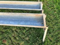 2 X IAE 2.4M CATTLE FEED TROUGHS (4) - 3