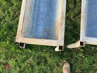 2 X IAE 2.4M CATTLE FEED TROUGHS (4) - 5