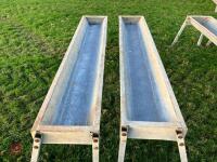 2 X IAE 2.4M CATTLE FEED TROUGHS (4) - 6