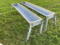 2 X IAE 2.4M CATTLE FEED TROUGHS (4) - 7