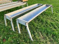 2 X IAE 2.4M CATTLE FEED TROUGHS (4) - 12