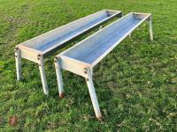 2 X IAE 2.4M CATTLE FEED TROUGHS (4) - 13