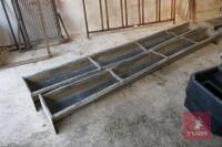2 9' GALV GROUND FEED TROUGHS - 3