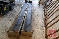 2 9' GALV GROUND FEED TROUGHS - 6