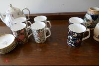 COFFEE MUGS, TEA POT ETC - 2