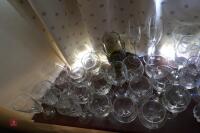 LARGE QTY OF GLASSWARE