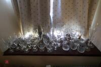 LARGE QTY OF GLASSWARE - 6