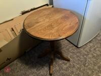 SMALL ROUND WOODEN TABLE - 6