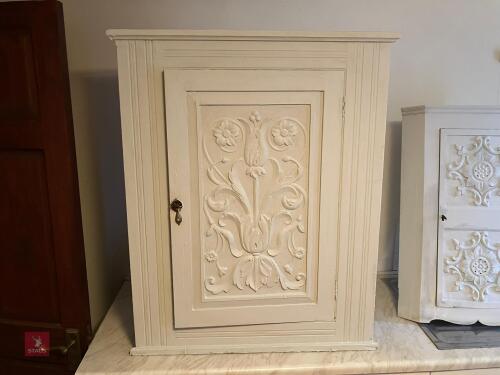 DOVE GREY PAINTED CORNER CABINET