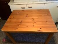 PINE KITCHEN TABLE - 4