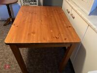 PINE KITCHEN TABLE - 5