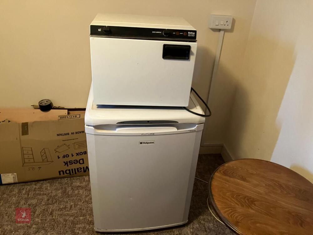 HOTPOINT FRIDGE & BELLING OVER