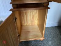 2 MATCHING PINE BEDSIDE CABINETS - 5