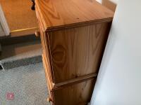 2 MATCHING PINE BEDSIDE CABINETS - 7