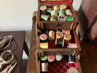 SEWING BOX AND 3 DRAWER CABINET - 5