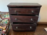 SEWING BOX AND 3 DRAWER CABINET - 6