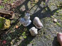 3 STONE GARDEN ORNAMENTS - 5