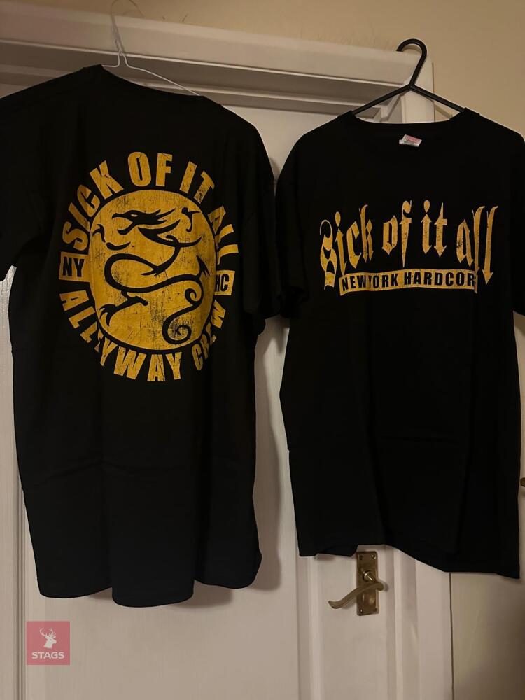 LARGE SICK OF IT ALL NEW YORK T-SHIRT