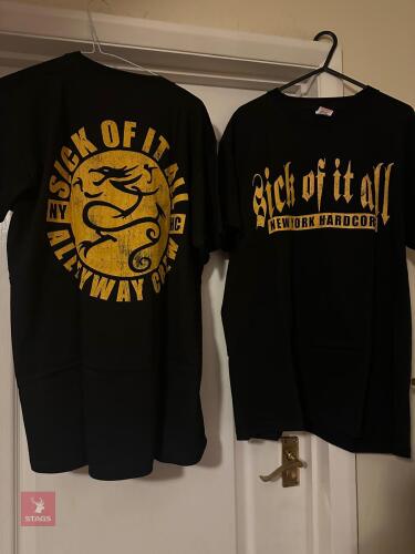 LARGE SICK OF IT ALL NEW YORK T-SHIRT