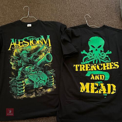 XL ALESTORM TRENCHES AND MEAD T-SHIRT