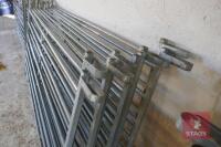 10 6' GALVANISED SHEEP HURDLES - 4