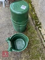 8 X GREEN HANGING FEED BUCKETS - 2