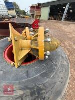 PAIR OF FAT BOY TYRES & STUB AXLES - 3