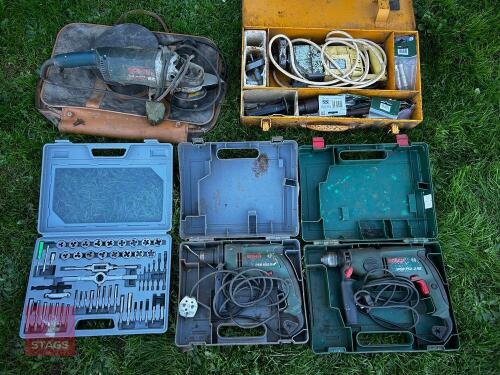 JOB LOT OF TOOLS, DRILLS ETC