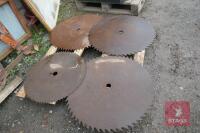 4 MIXED SAW BLADES