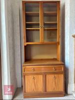 LOUNGE GLASS AND STORAGE CUPBOARD