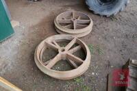 4 ANTIQUE ROLLER RINGS - 3